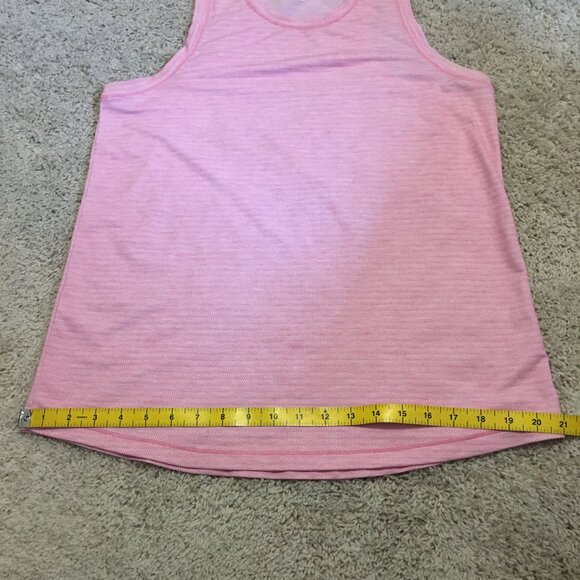 2 Cotton Candy Pink Horizontal Herringbone Print Tank Tops - Picture 13 of 15